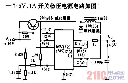 5V、1A開關(guān)穩(wěn)壓電源電路.gif