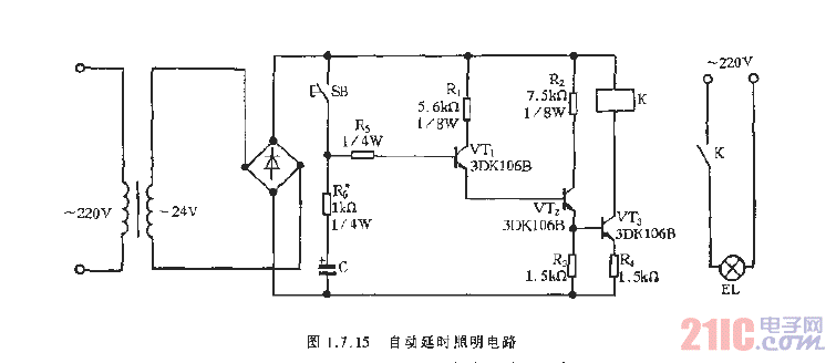 自動(dòng)延時(shí)照明電路.gif