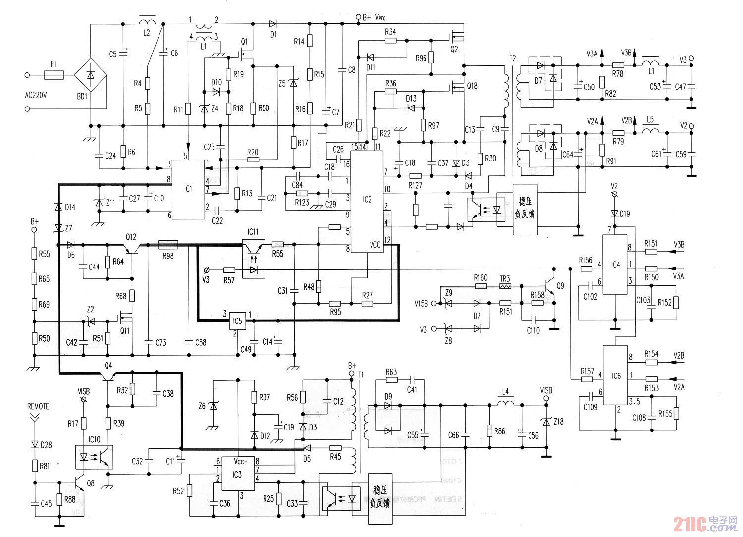 力信LCD開(kāi)關(guān)電源部分電路圖.jpg