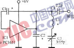 μPC1651制作的超高頻振蕩器電路
