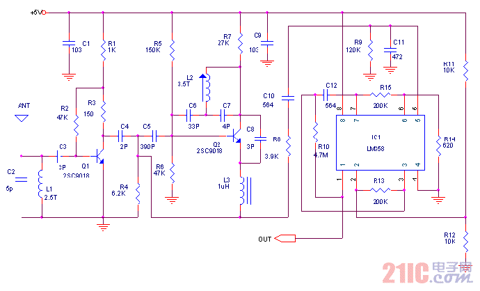 高頻遙控電路設(shè)計(jì)電路圖1.gif