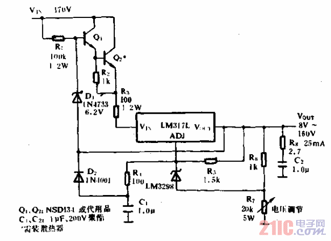 高精度高壓穩(wěn)壓電源電路.gif