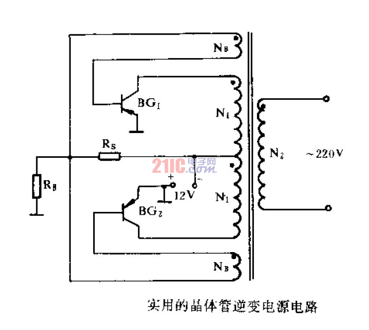 實(shí)用晶體管逆變電源電路.gif