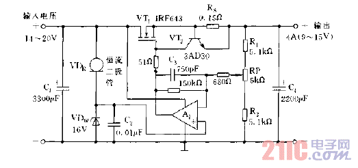 性能優(yōu)良的線性穩(wěn)壓電源電路圖.gif