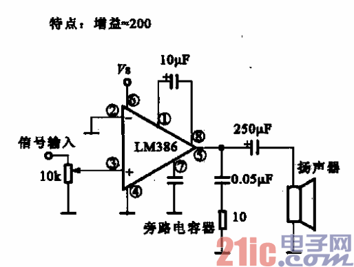 7.由運(yùn)算放大器LM386構(gòu)成的實(shí)用放大電路b.gif