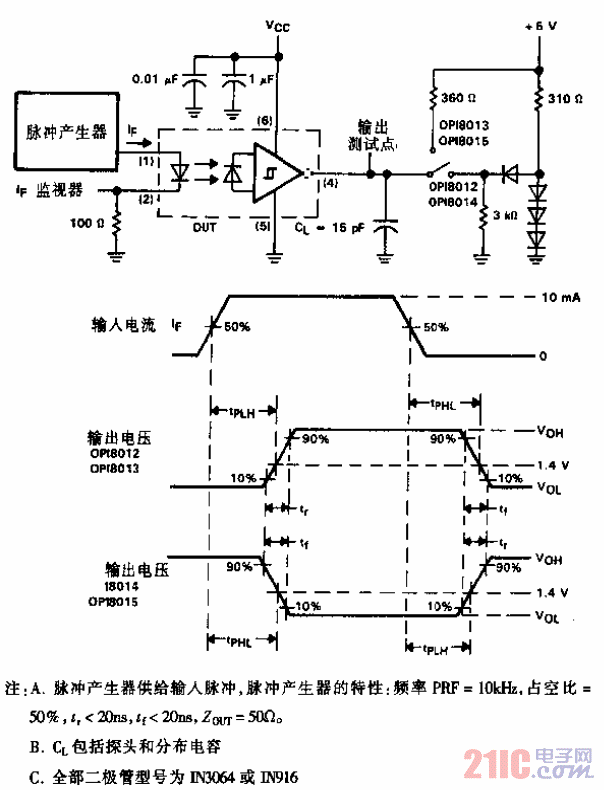 OPI8012至OP8015型光耦合器／光隔離電路.gif