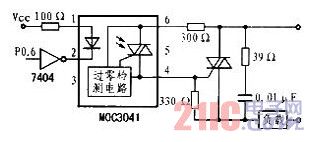 光電耦合器MOC304調(diào)光控制電路圖.jpg