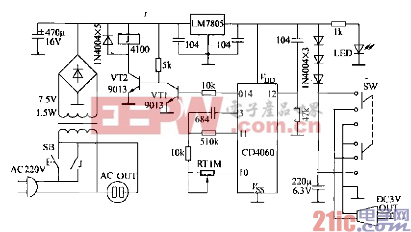 43.定時(shí)開關(guān)交流電源電路.gif