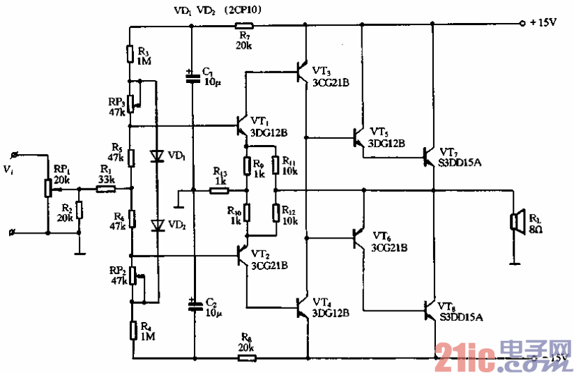 40.純乙類(lèi)CL功放電路.gif