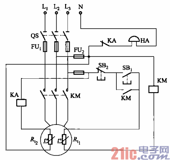 2.PTC三相異步電動機保護電路之一.gif