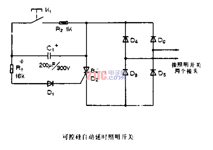 可控硅自動延時照明開關(guān).gif