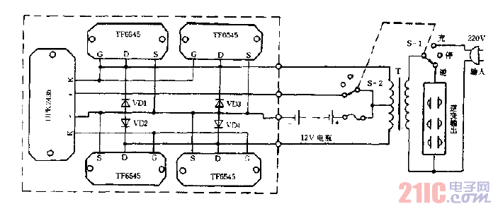 500W逆變器電路圖.gif
