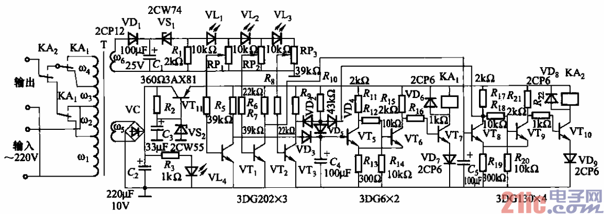 89.晶體管驅(qū)動(dòng)的交流穩(wěn)壓電源電路.gif