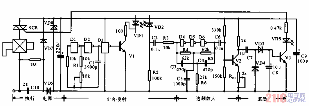紅外自動(dòng)水龍頭電路.gif