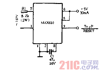 外圍元件最少的5V電源電路圖.gif