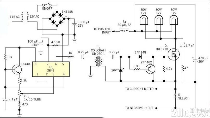 220V/12V 150W開(kāi)關(guān)電源電路圖