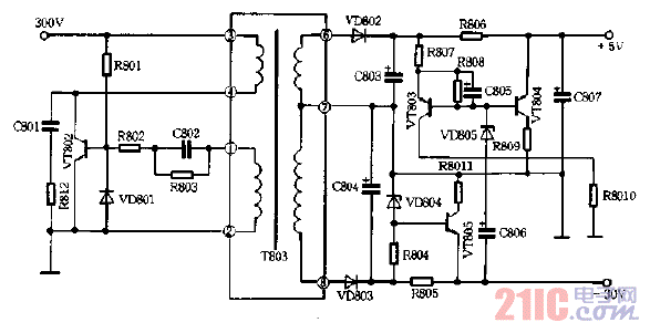 副開關(guān)電源電路圖.gif
