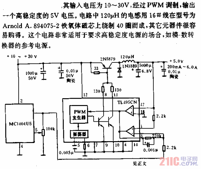 高穩(wěn)定度25kHz開關(guān)電源電路.gif