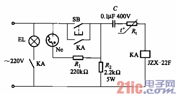 49.采用熱敏電阻的照明延時關燈電路.gif