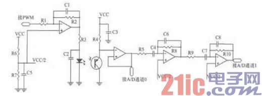 uPSD3234反射式紅外心率檢測(cè)儀電路圖.jpg