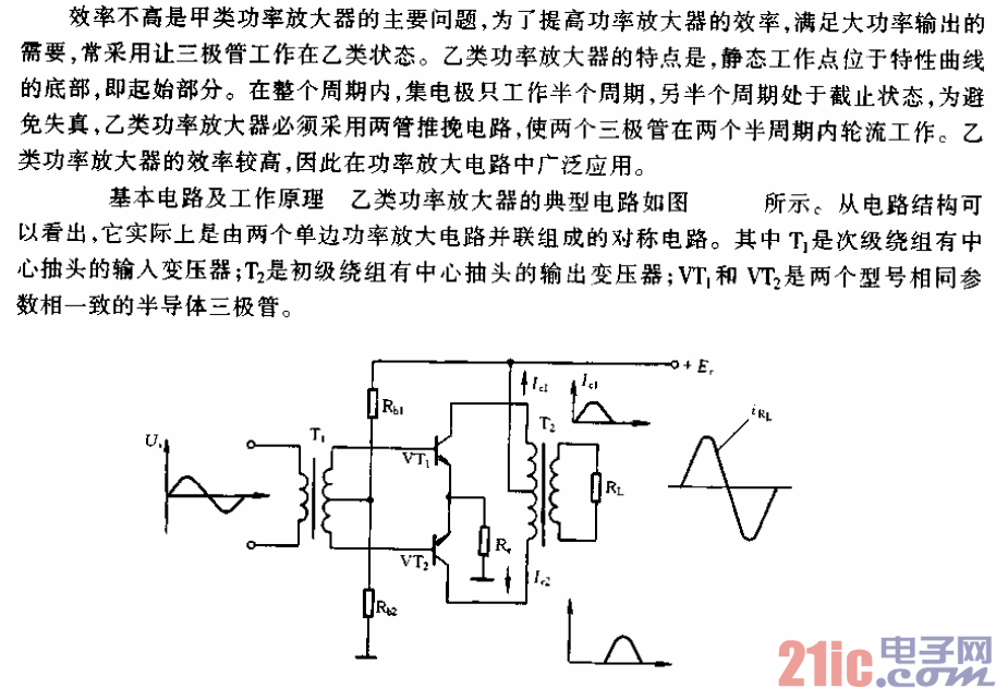 乙類功率放大器電路.gif