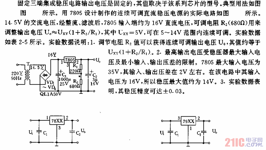 用固定三端穩(wěn)壓集成電路制作可調直流穩(wěn)壓電源電路.gif