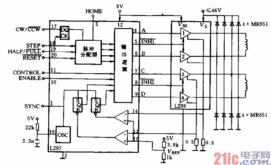 8.L297、L298步進(jìn)電動(dòng)機(jī)控制電路.gif