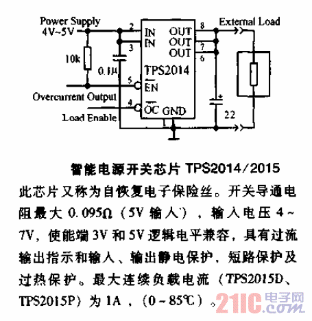 TPS2014智能電源開關(guān)芯片電路圖.gif