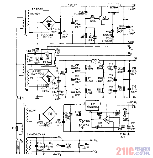 通用高保真“膽機(jī)”專用電源電路圖.gif