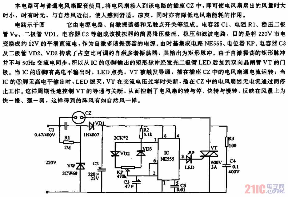電風扇簡易自然風模擬器電路.gif