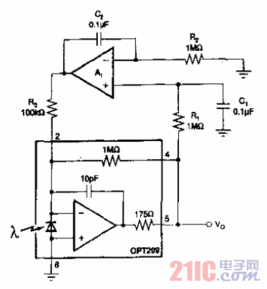 直流恢復(fù)抑制無(wú)用的穩(wěn)定背景光的光檢測(cè)額電路.gif