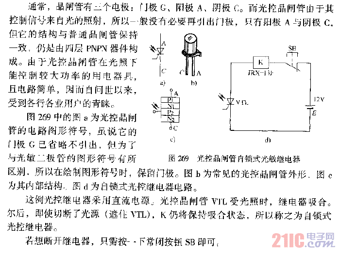光控晶閘管自鎖式光敏繼電器.gif