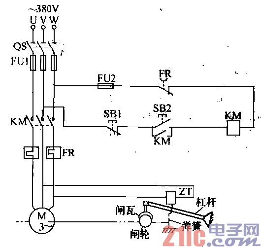 22.電磁制動控制電路.gif