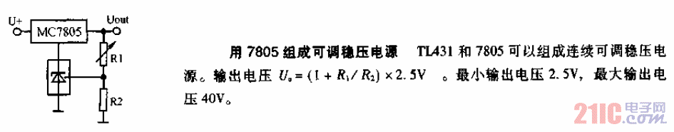 用7805組成可調(diào)穩(wěn)壓電源.gif