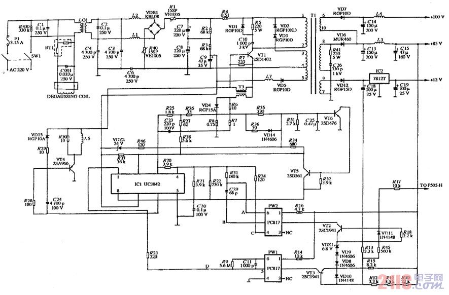康柏compaq 420彩顯電源電路圖.jpg
