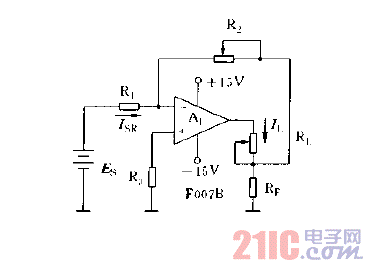 運(yùn)放構(gòu)成的可調(diào)恒流源電路圖.gif