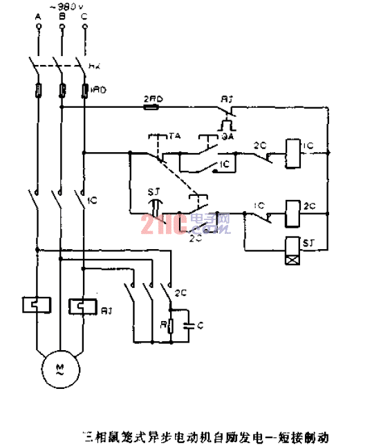 三相鼠籠式異步電動機(jī)自勵發(fā)電一短接制動.gif