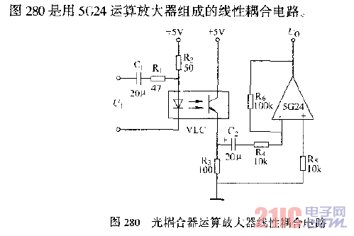 光耦合器運(yùn)算放大器線性耦合電路.gif
