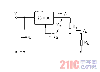 采用78XX構(gòu)成的恒流源電路圖.gif