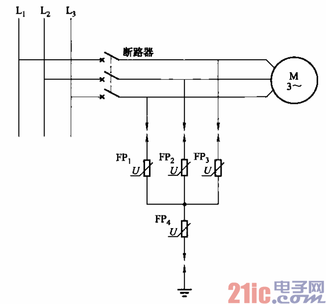 44.帶串聯(lián)間隙四星形接法的氧化鋅避雷器的接線.gif