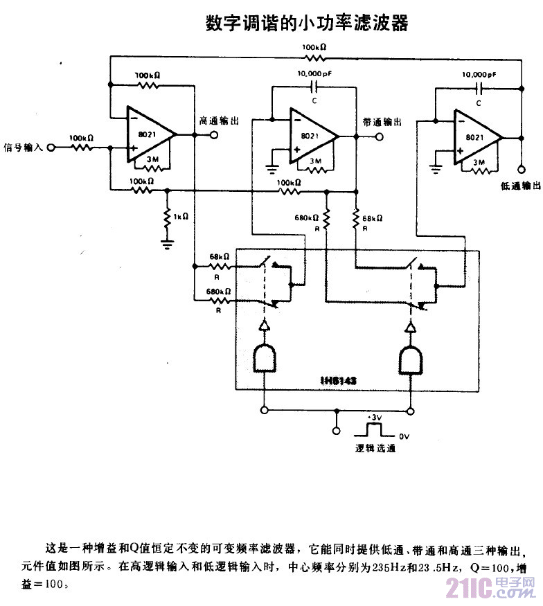 數(shù)字調(diào)諧的小功率濾波器.gif