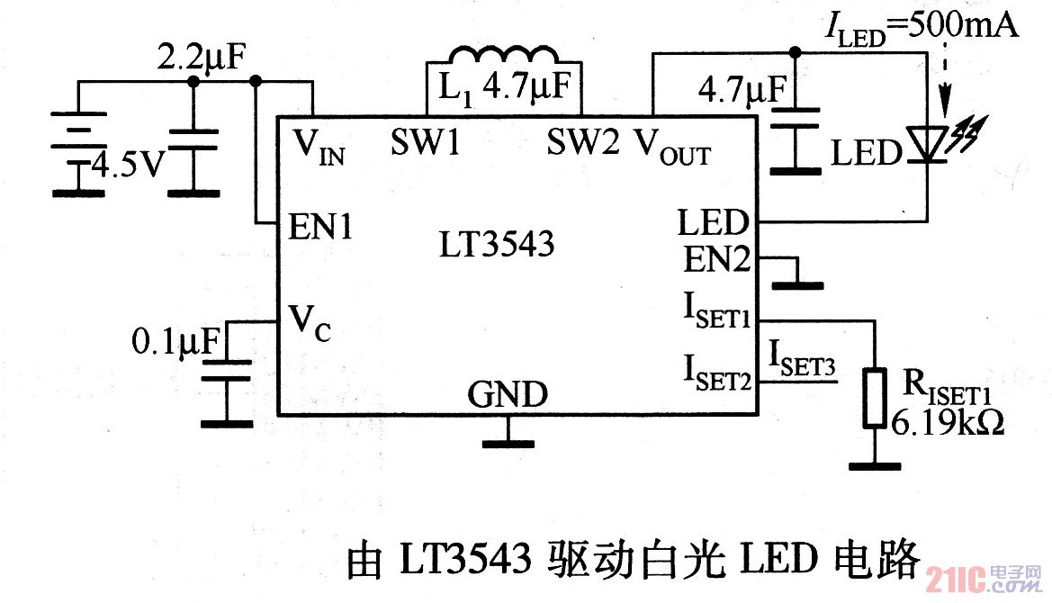 由LTC3543驅(qū)動(dòng)白光LED電路<br />
.jpg