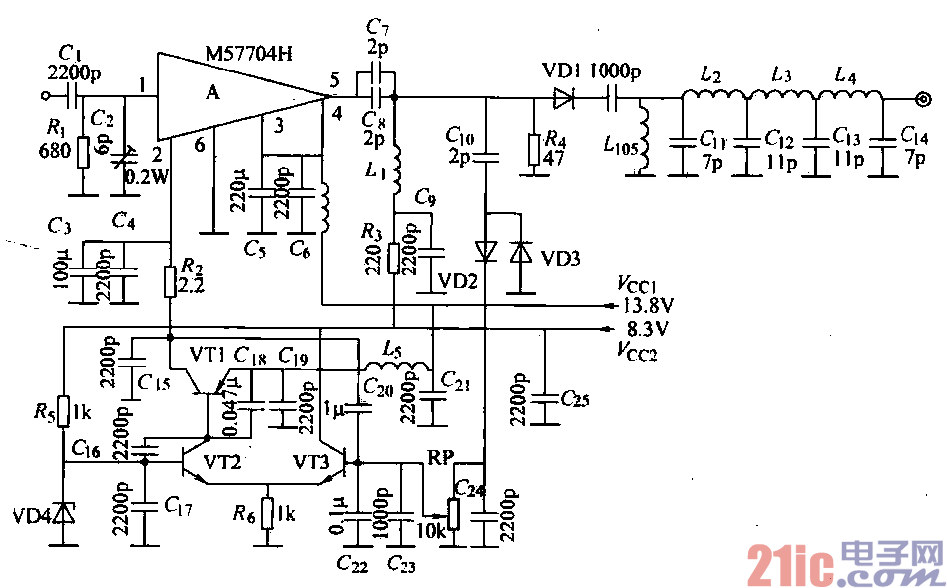 26.TW-42超短波電臺(tái)發(fā)信機(jī)高頻功放部分電路.gif