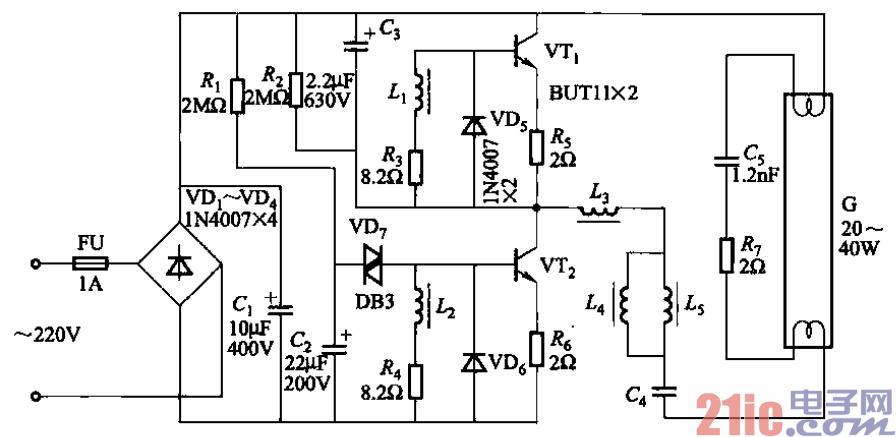 17.熒光燈電子鎮(zhèn)流器電路之七.gif