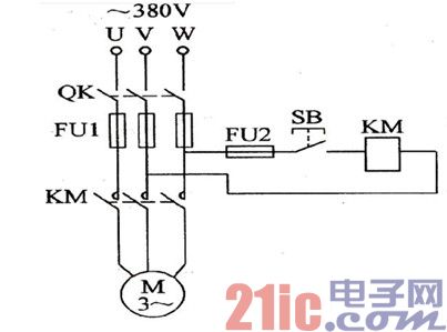 三相異步電動(dòng)機(jī)點(diǎn)動(dòng)控制電路圖.jpg