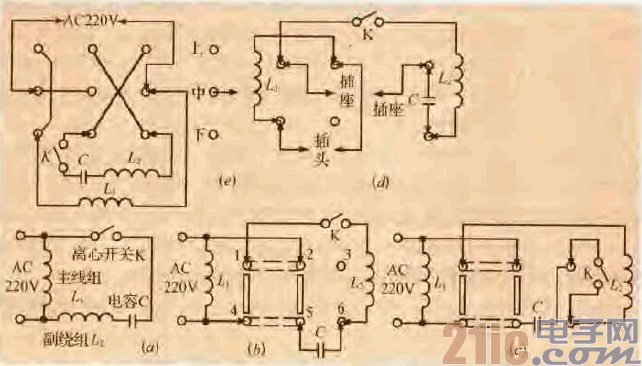 38.一款單向異步電機(jī)切換連接電路.gif