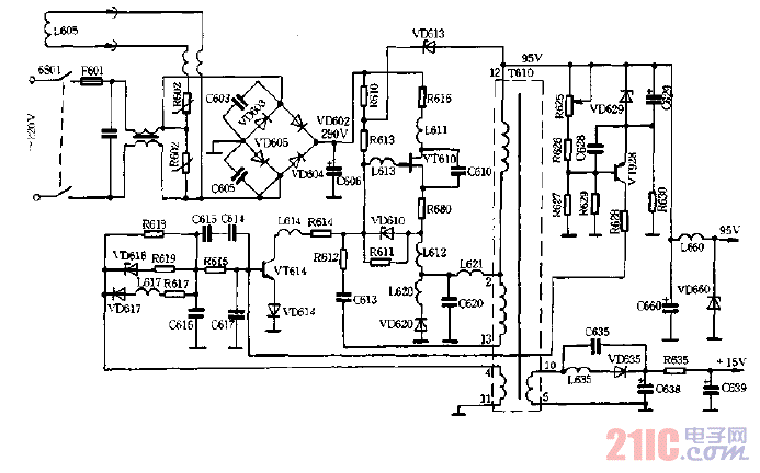 飛利浦彩色電視機(jī)開(kāi)關(guān)電源電路圖.gif