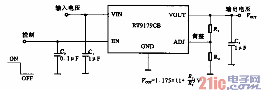 39.采用RT9179CB電源管理芯片的電源供電電路.gif