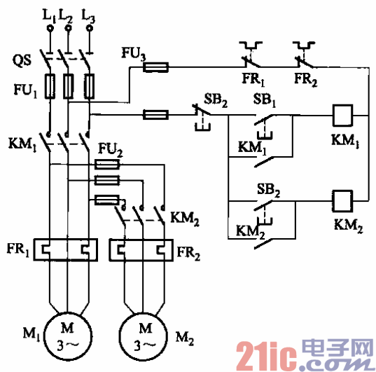 83.主電路按順序啟動的控制電路.gif