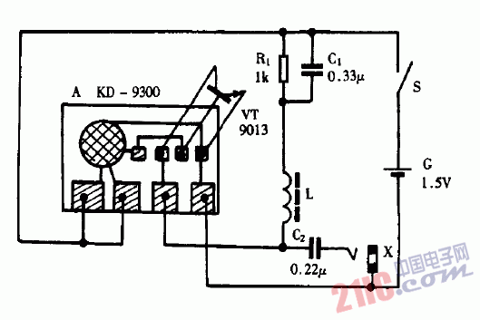 巧用KD9300作簡(jiǎn)易信號(hào)發(fā)生器電路圖